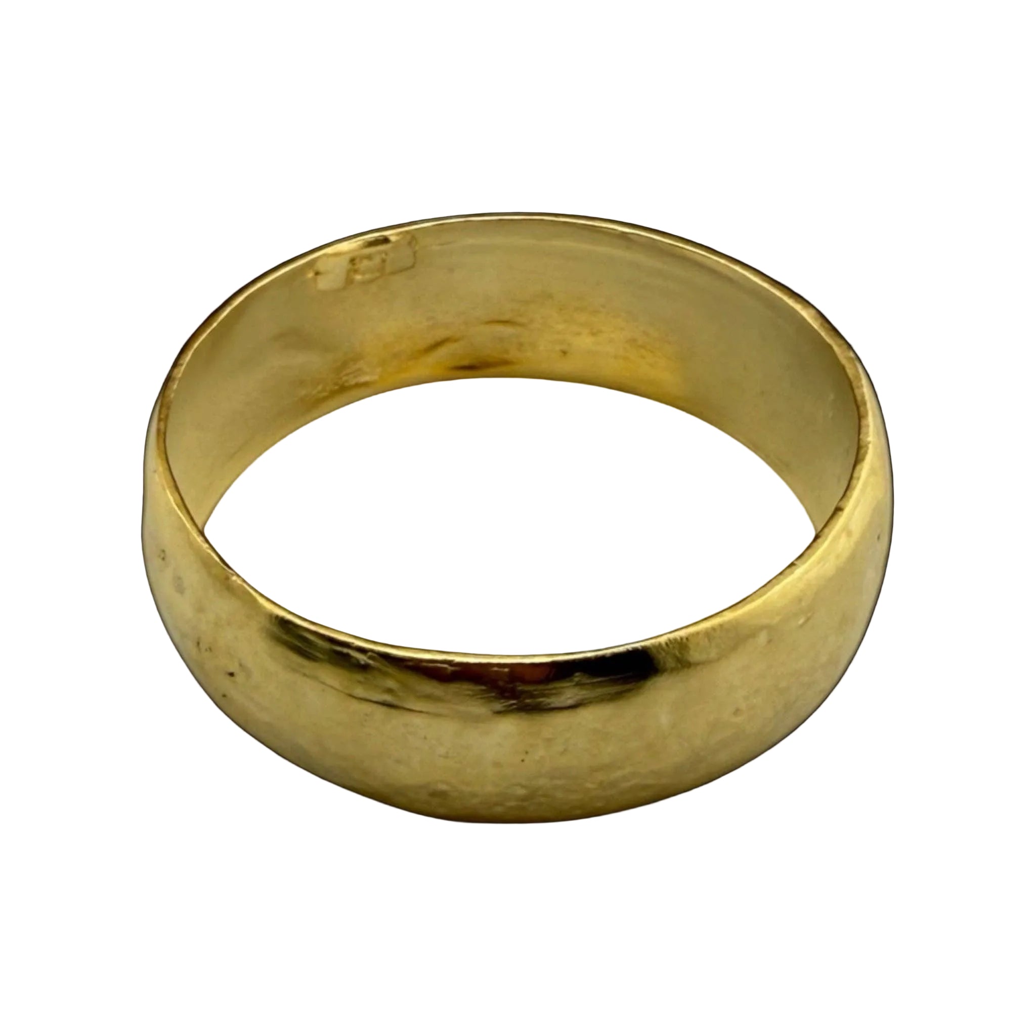 Repurposed Gold Plated Organic Bangle