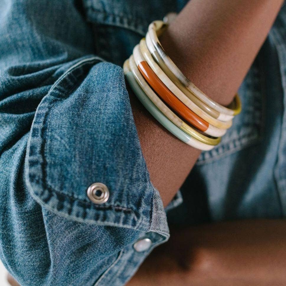 Autumn Metallic Bangle Set