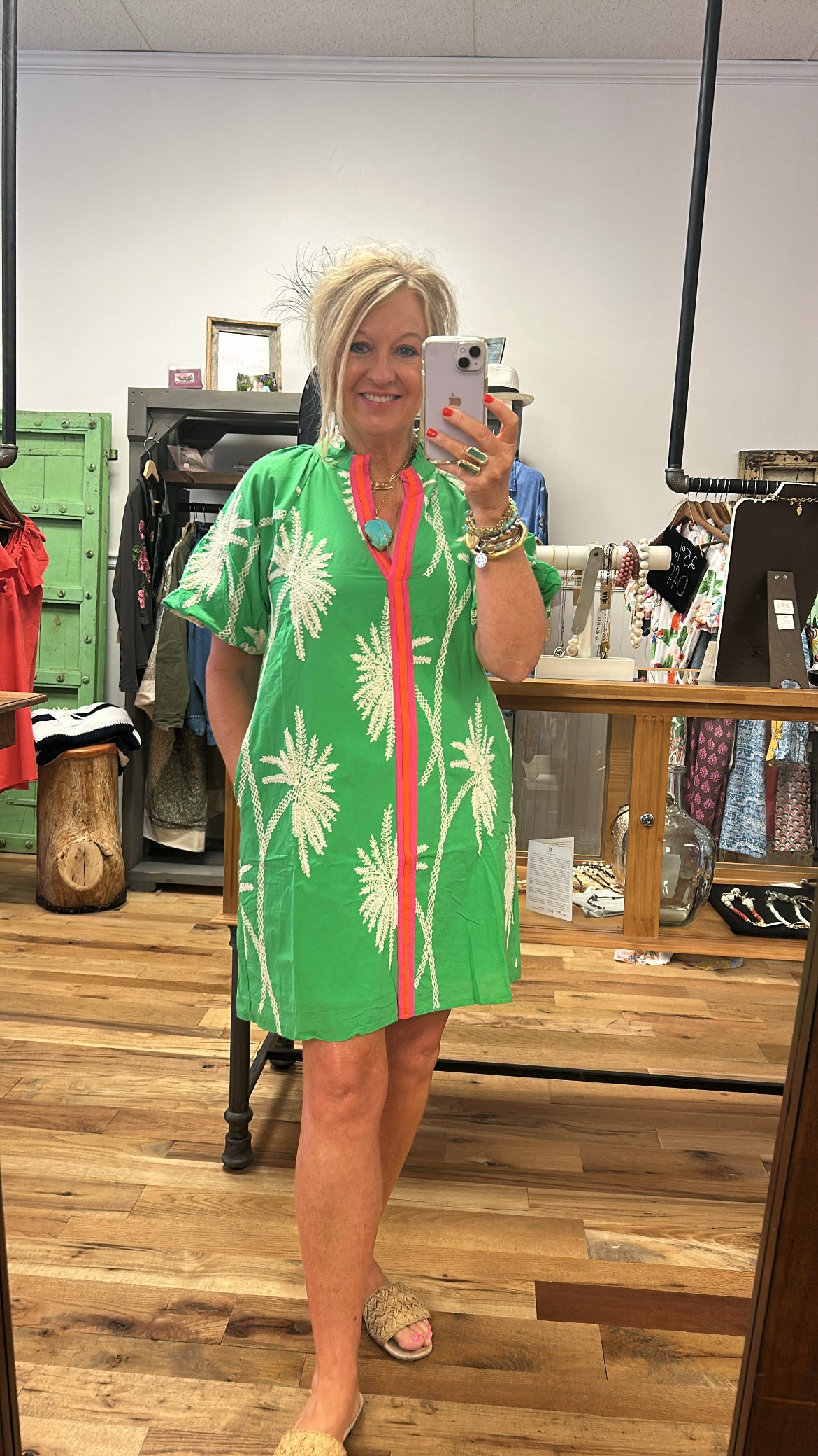 Short Sleeve Embroidery Dress