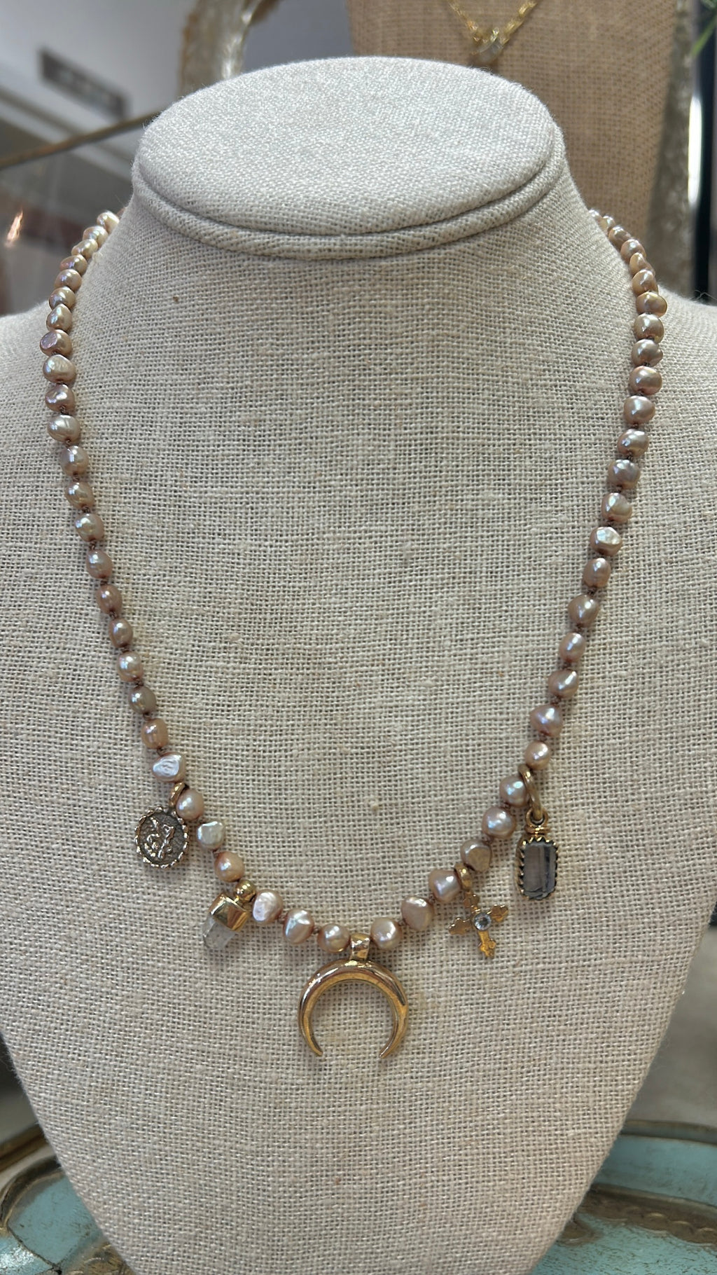Sun Spelled Charm Necklace S2