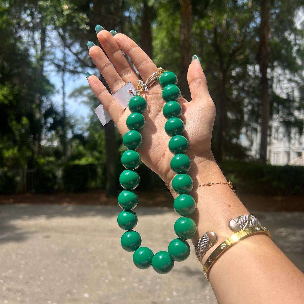 Mindi Multipurpose Bag Charm/Necklace: Emerald