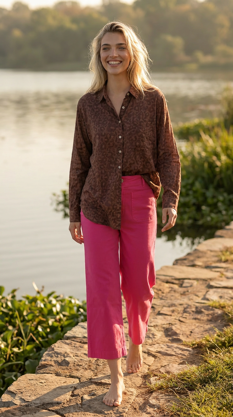 Good Boyfriend Shirt - Leopard Chocolate Overdye