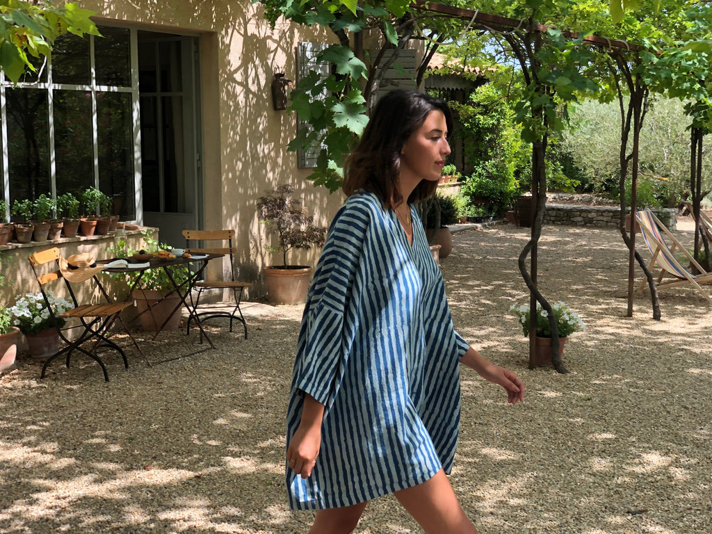 Indigo Stripe Dress / Tunic