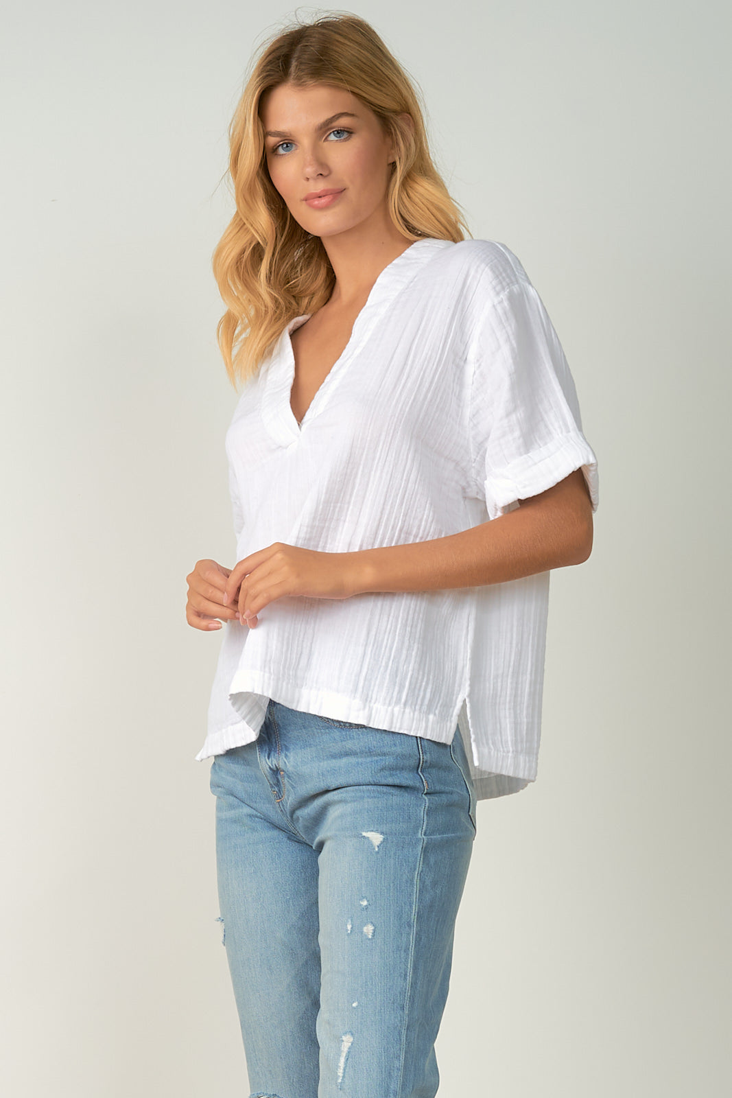 Elan V Neck Top