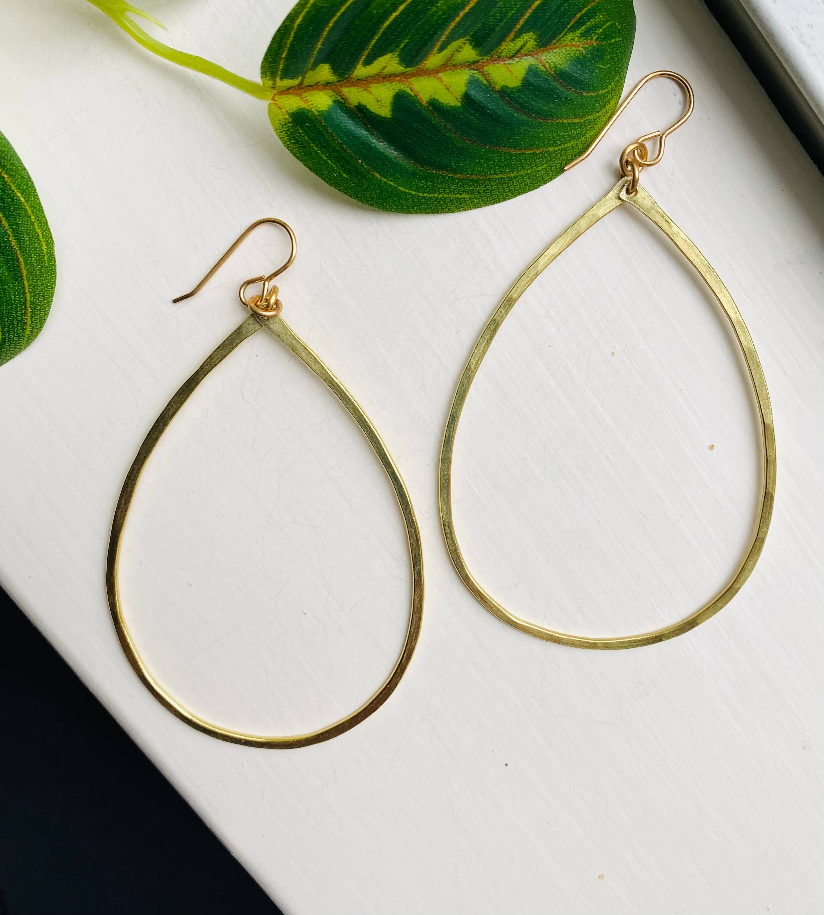 Hammered Teardrop Earrings (3 sizes): Small