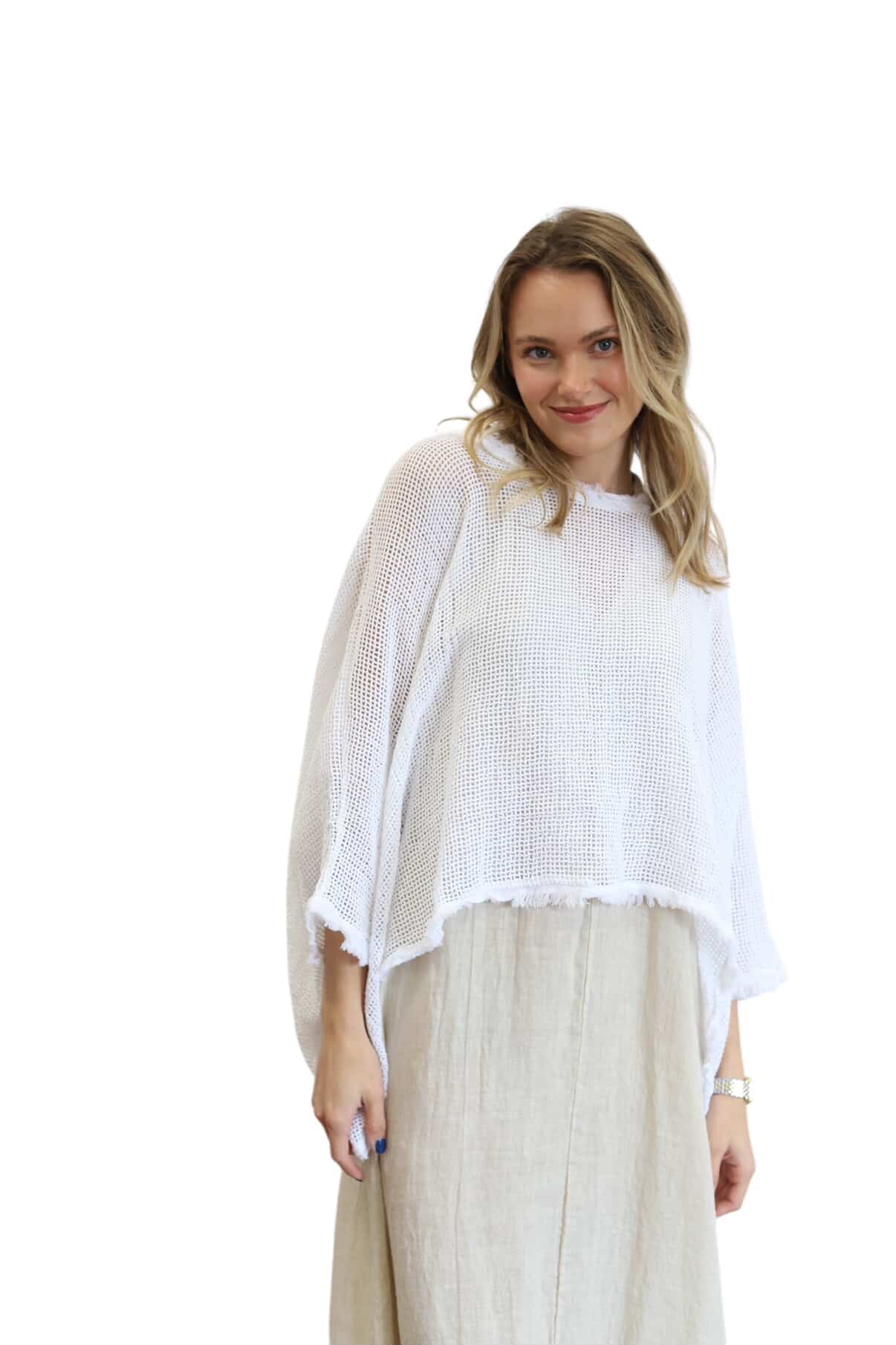 Fisherman Fray Poncho/Topper