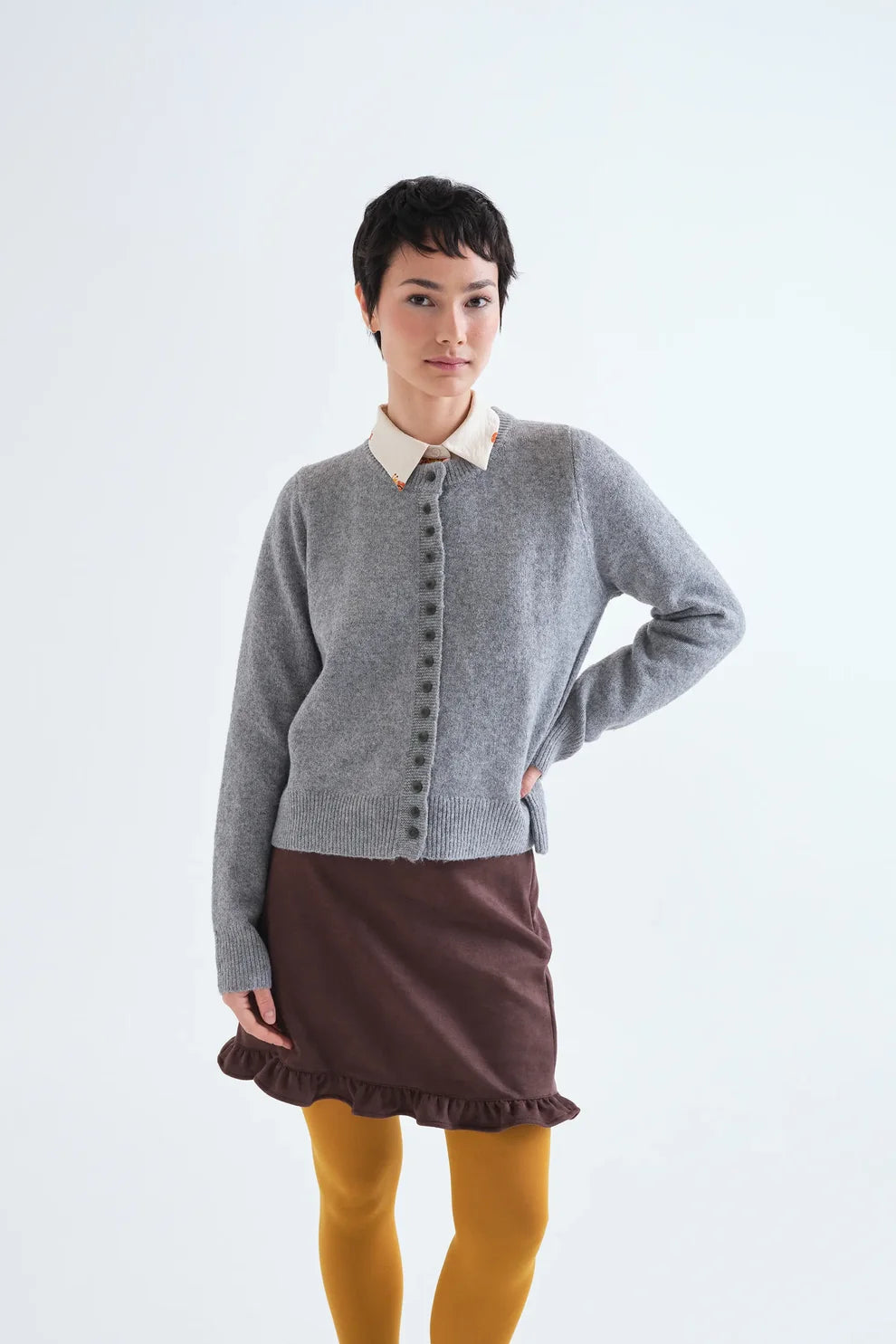 Grey Knitted Sweater