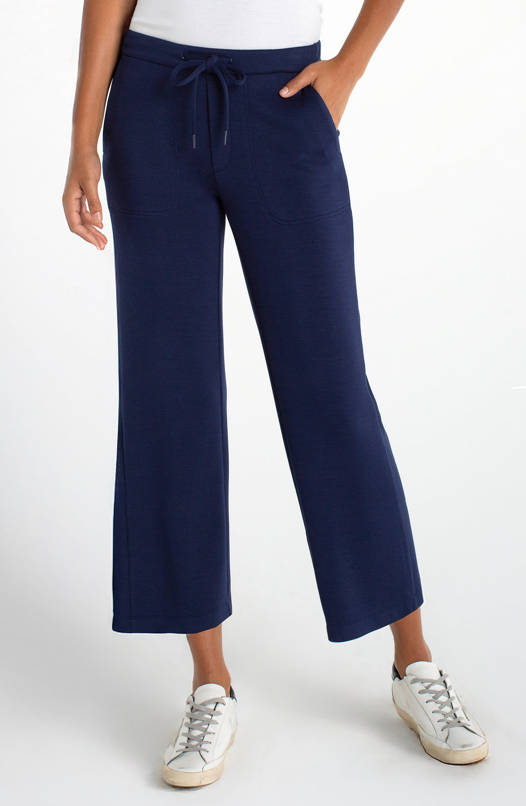 Pull-on Wide Leg Crop