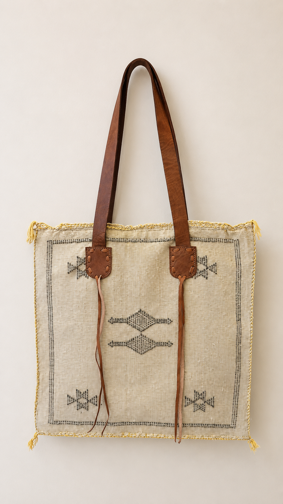 Cactus Silk Artisan Tote Bag C2