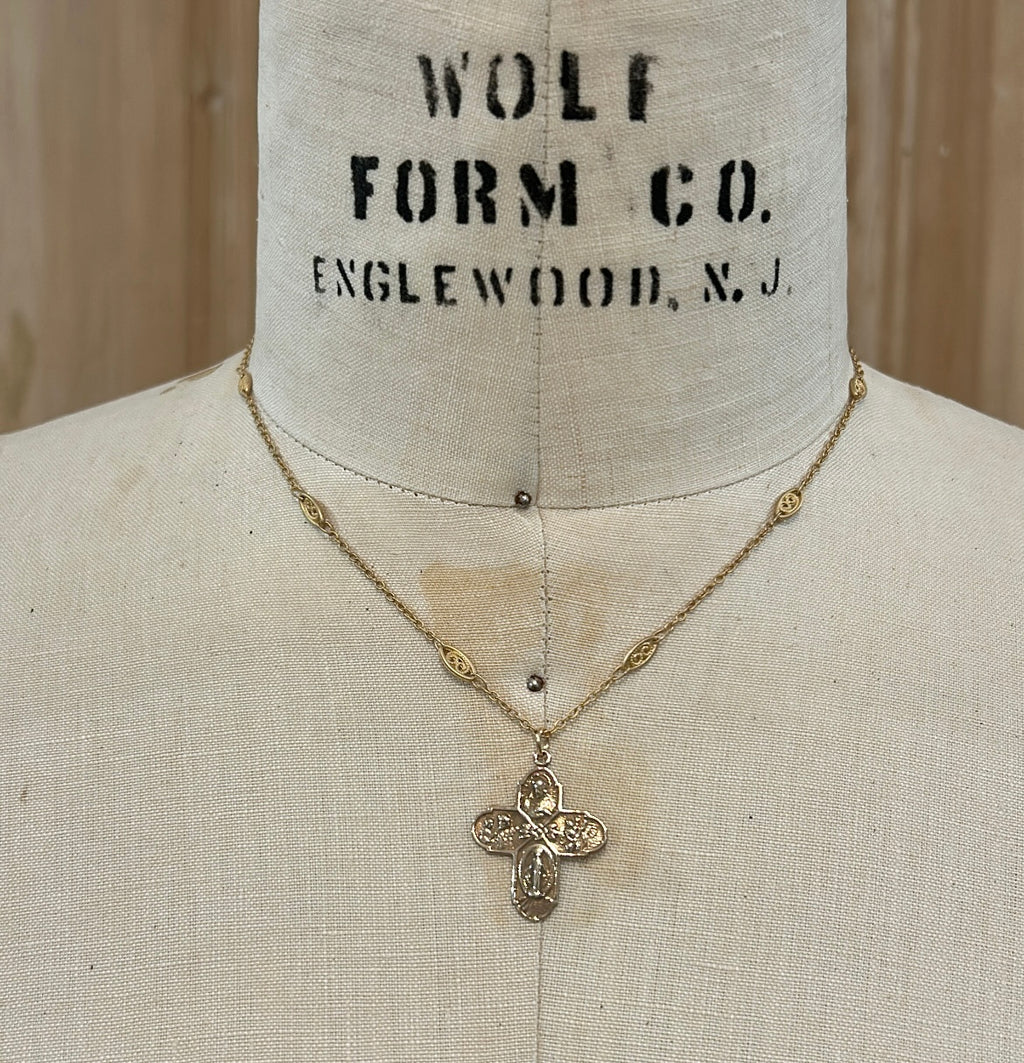 Bronze Four-Way Cross Necklace A2