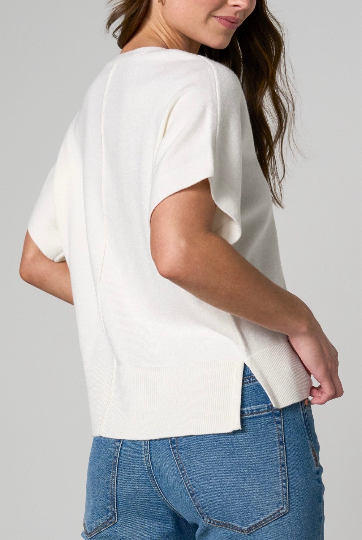 Short Sleeve Dolman Sweater