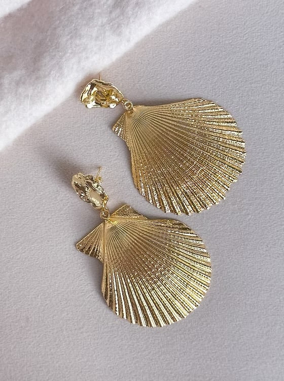 Large Seashell Earrings