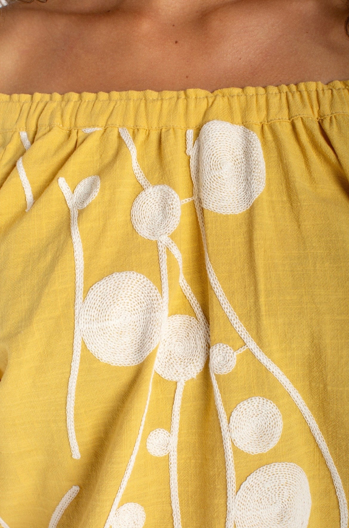 Woven 3/4 Length Sleeve Top