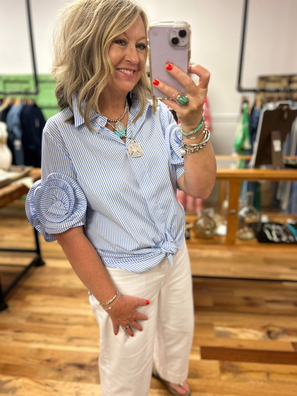The Hampton Blue Stripe Shirt