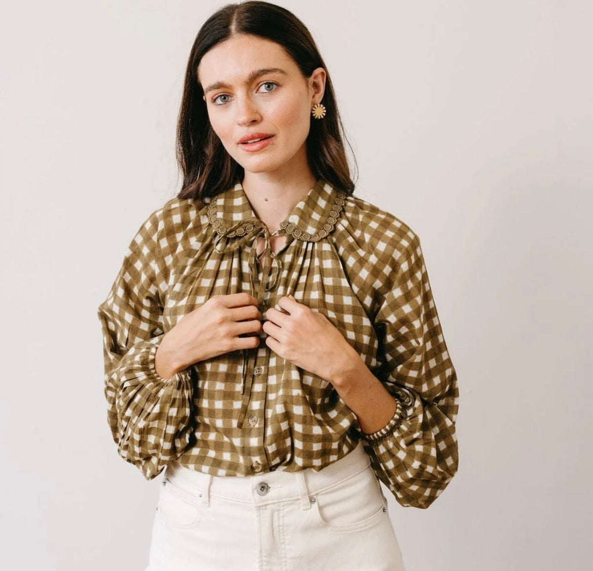 Painted Gingham Willa Top
