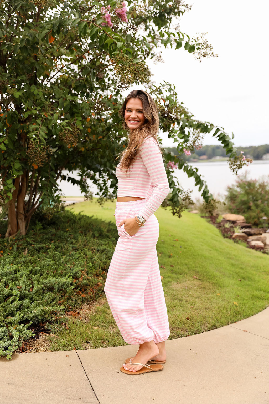 Joggers Pink Stripe