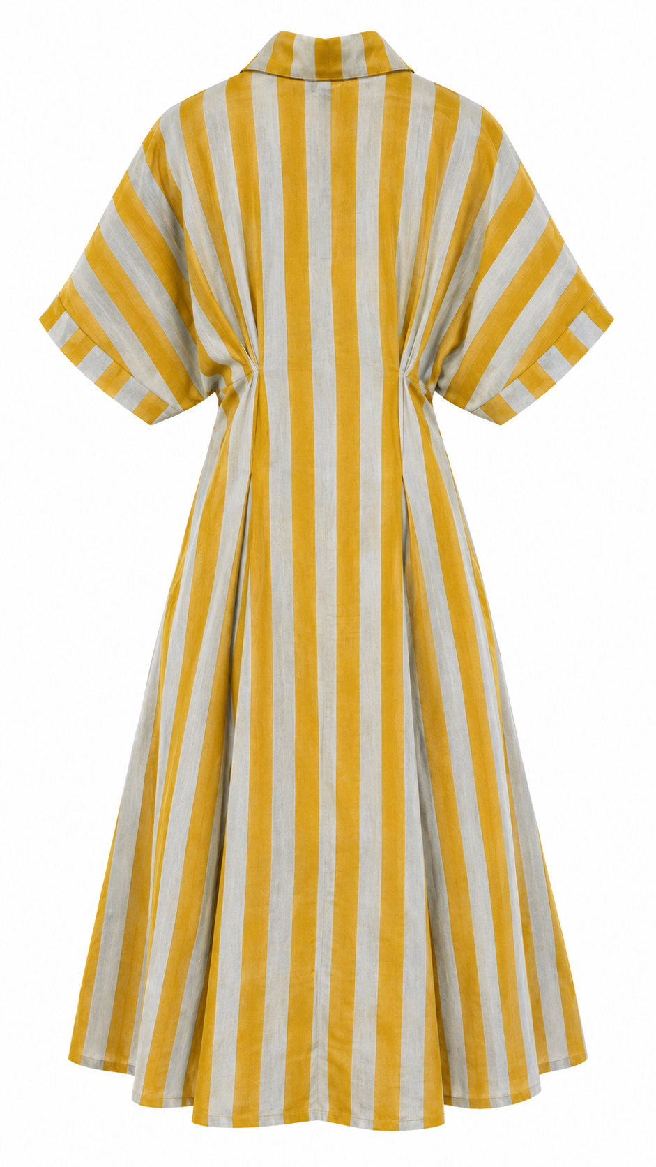 Stella Mustard Stripe Cotton Midi Dress
