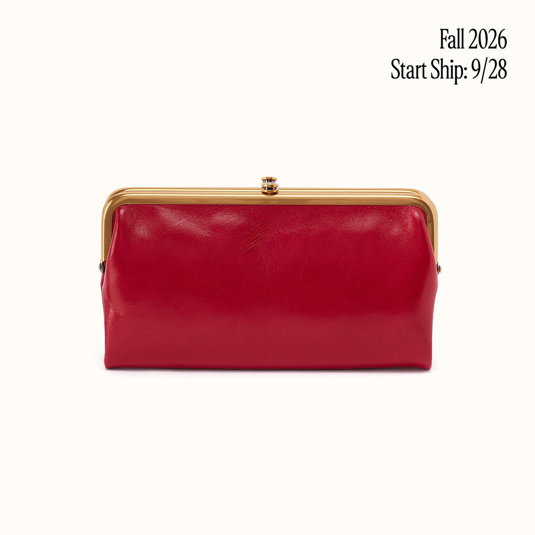 Lauren Clutch-Wallet in Polished Leather