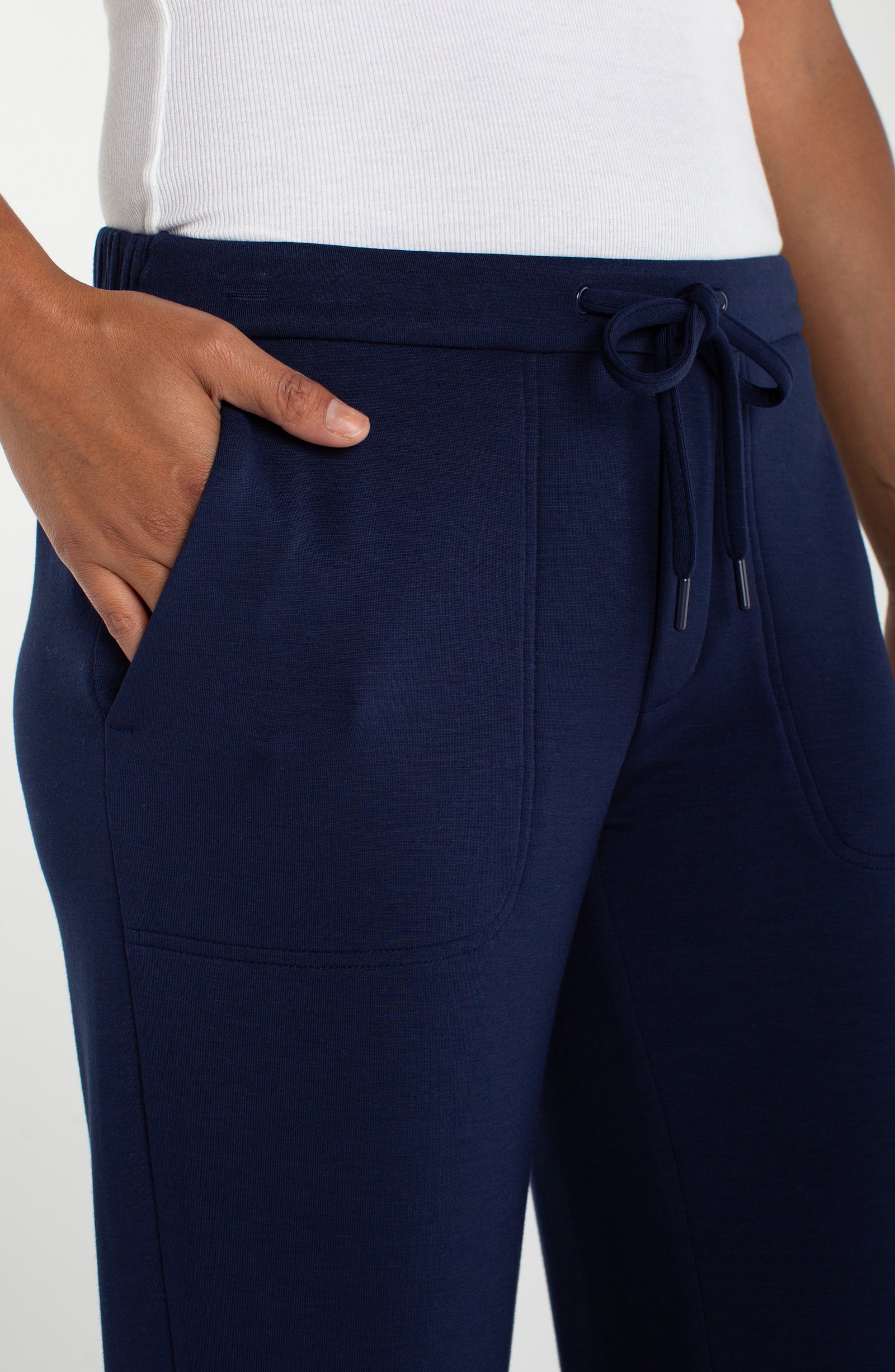 Pull-on Wide Leg Crop