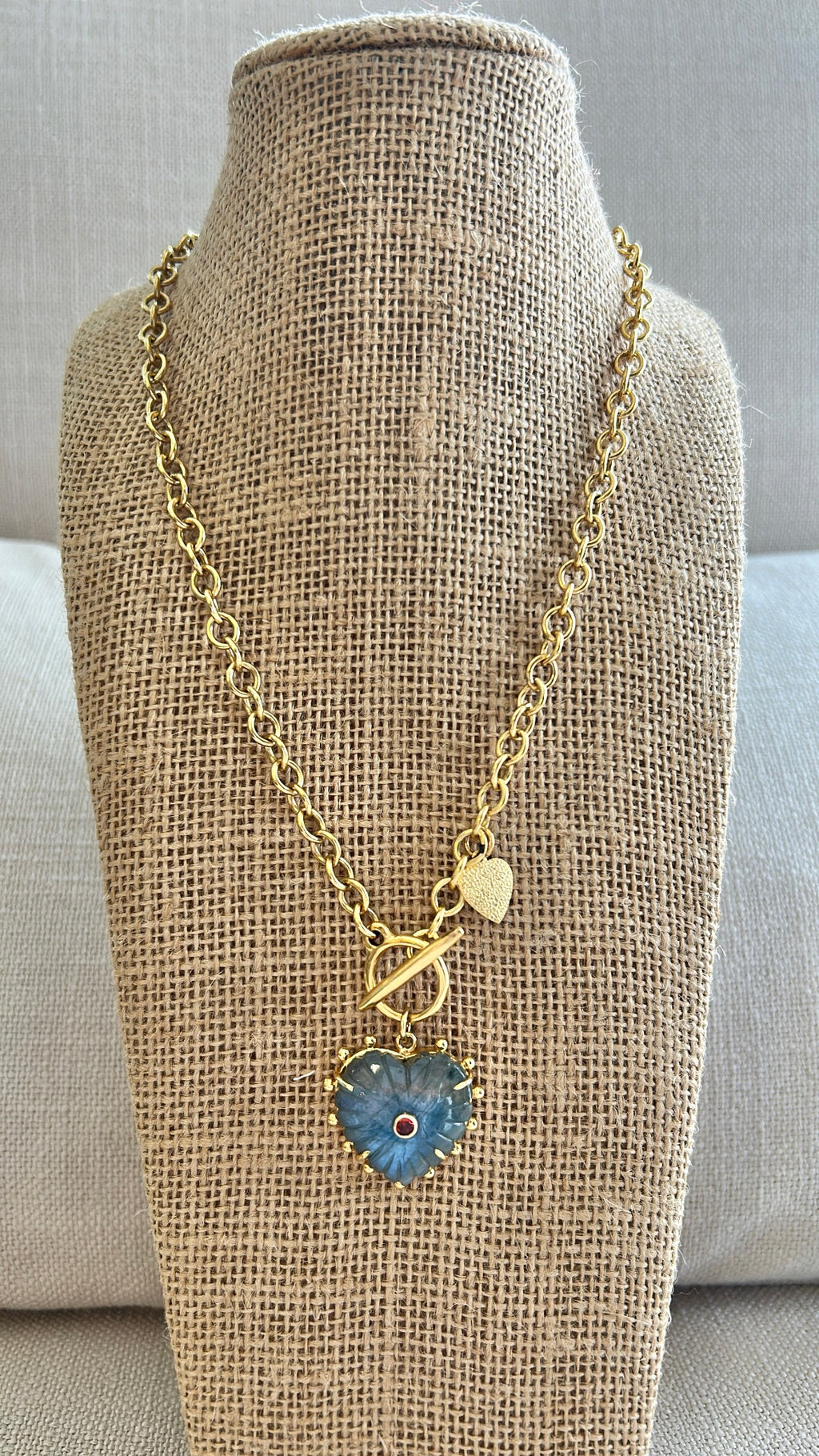 Gemstone Heart Necklace 110