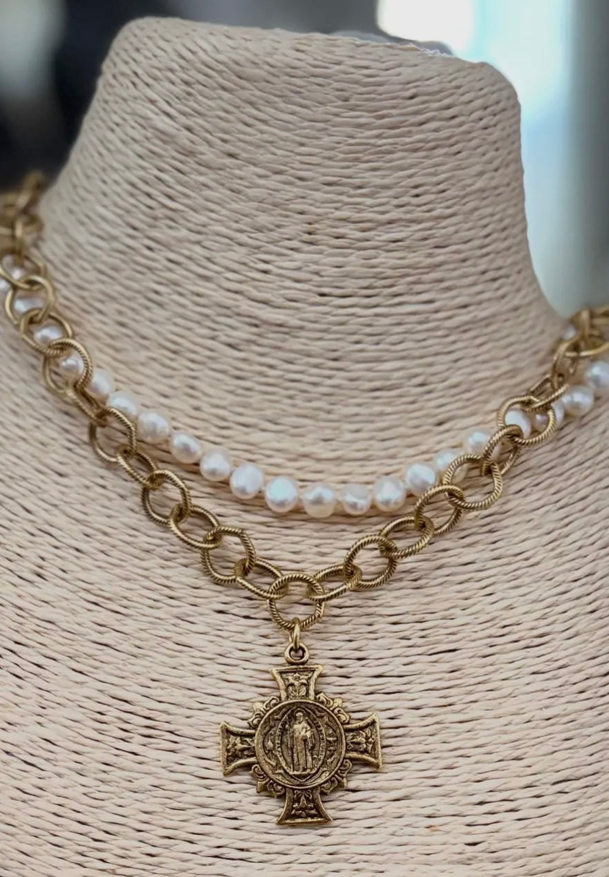 St. Benedict Cross Necklace M4