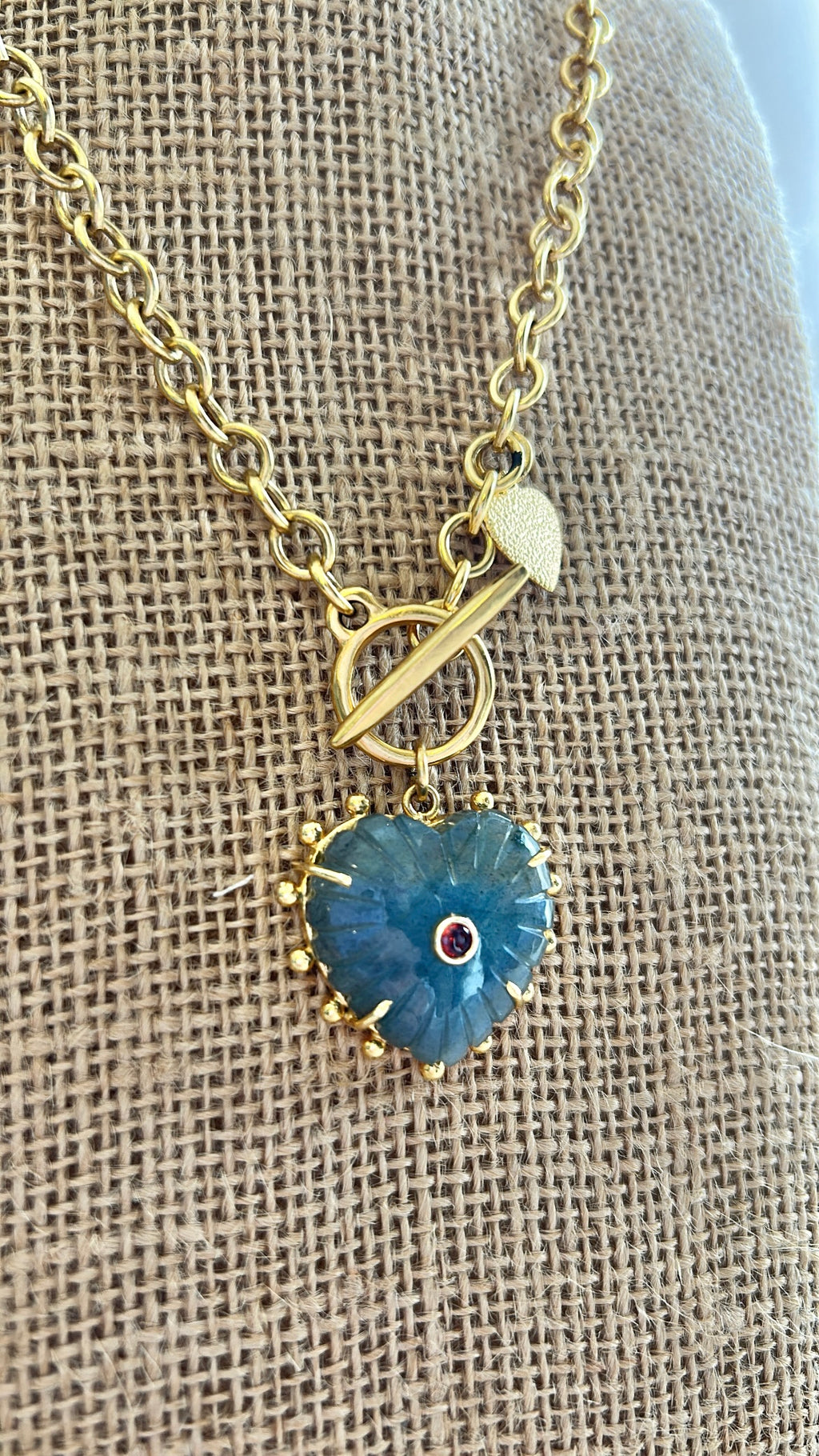 Gemstone Heart Necklace 110