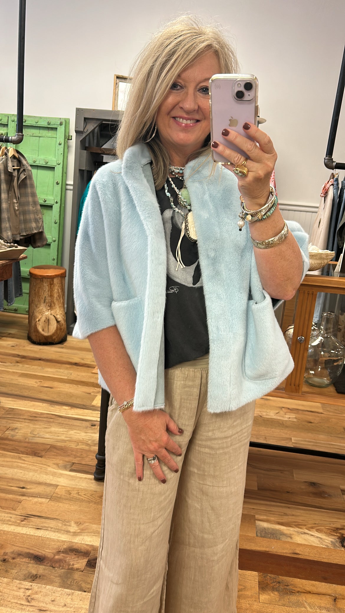 Faux Fur Caplet