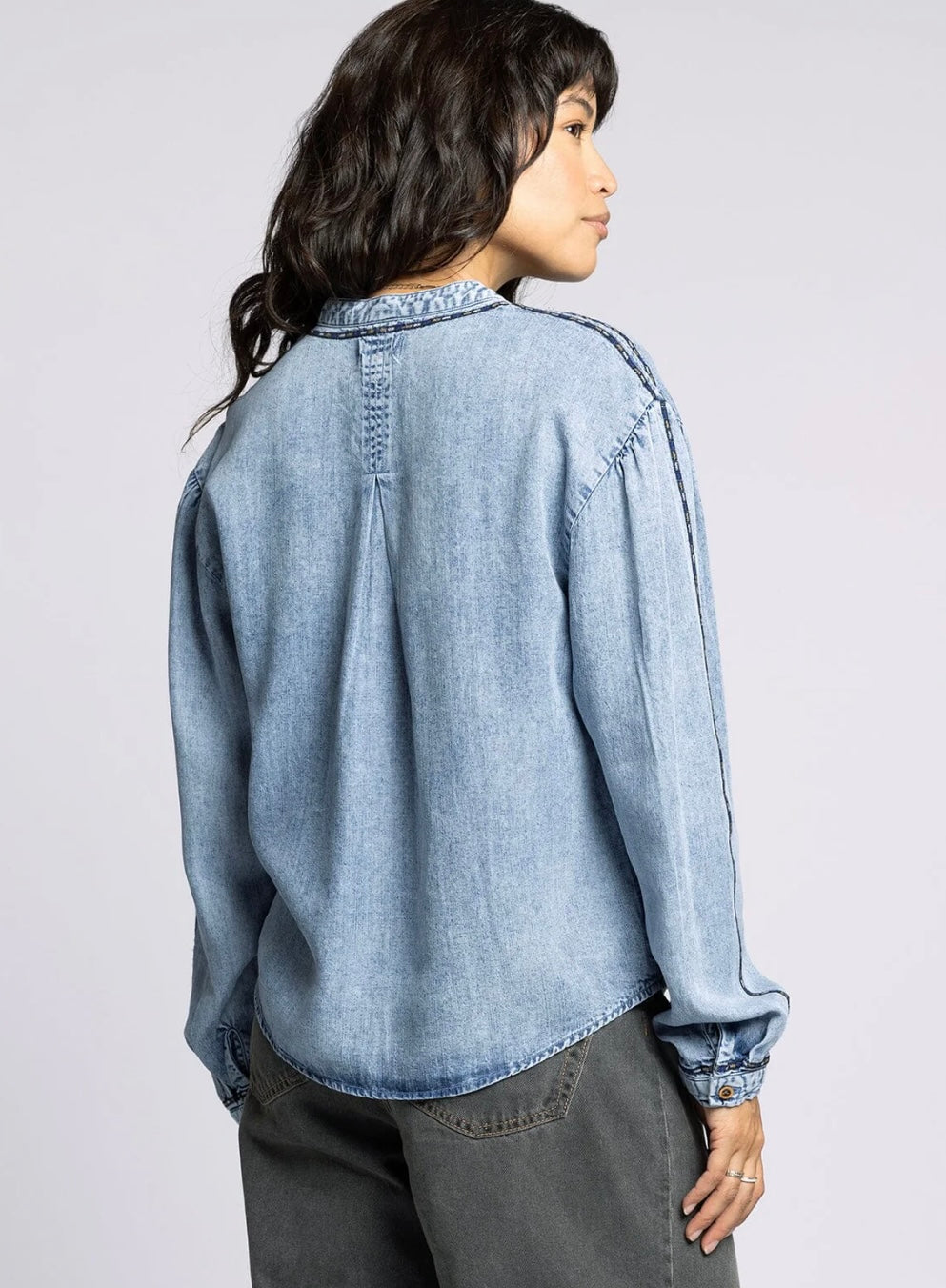 Tencel, long sleeve shirt