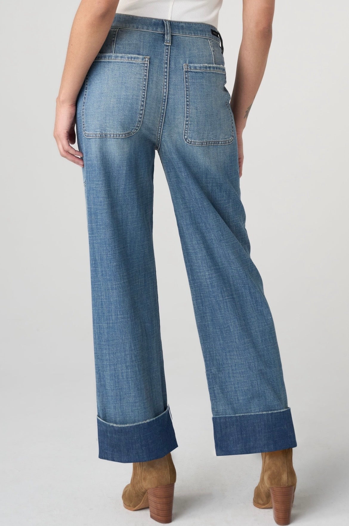 High Rise Relaxed Straight W/ Utility Pockets