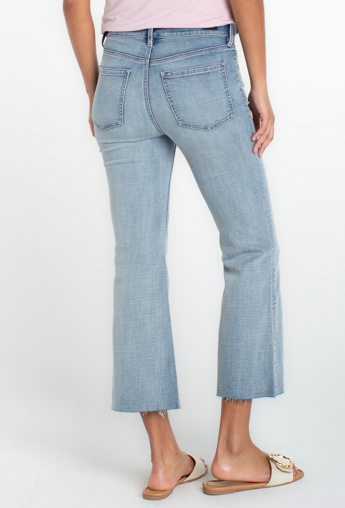 Hannah Crop Flare With Cut Hem