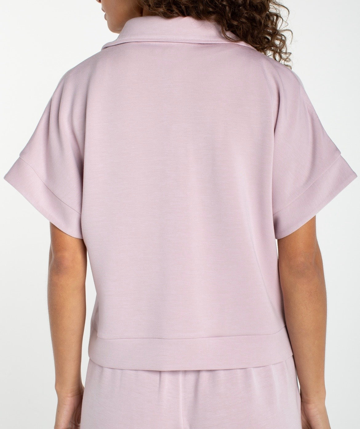 Half Zip Popover Top