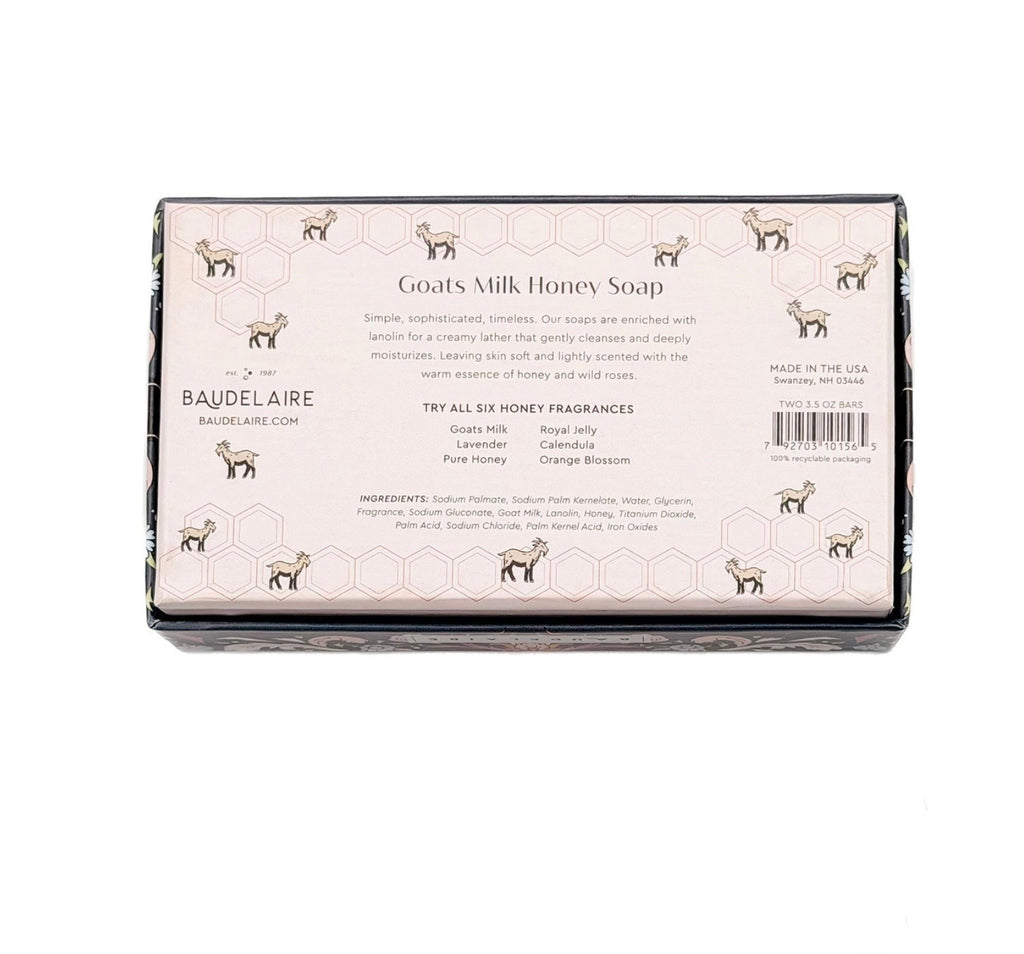 Goats Milk Honey 3.5oz - Gift Box 2-Bar