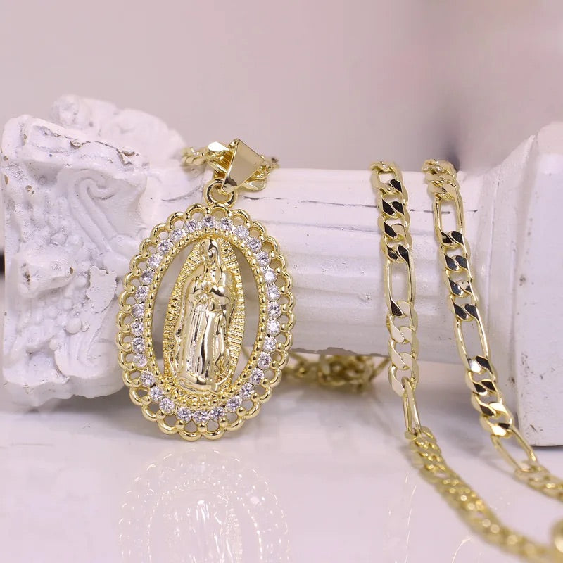 Virgin Mary Pendant Necklace