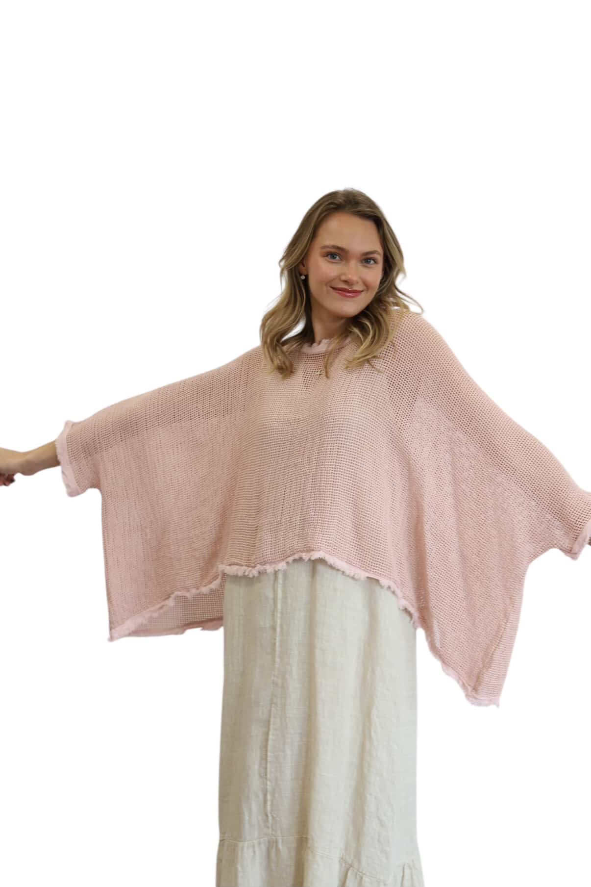 Fisherman Fray Poncho/Topper