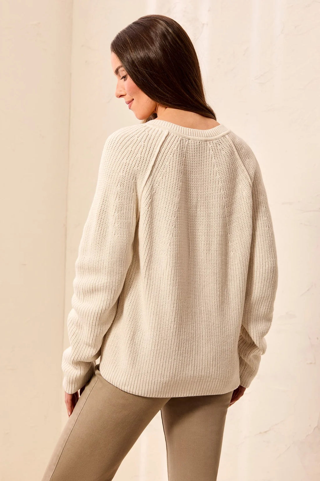 Cotton Marbles Notch Neck Button Cardigan