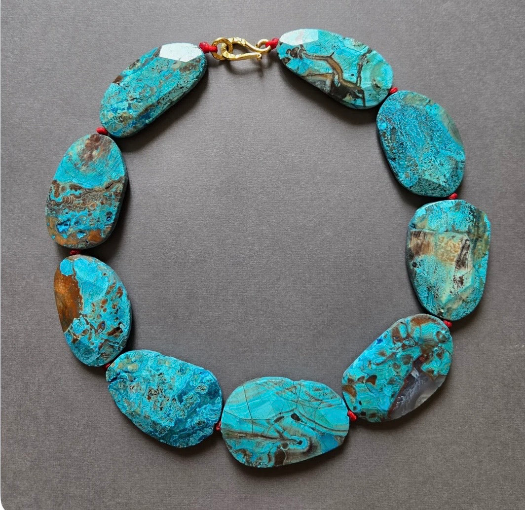Chrysocolla Stone Necklace
