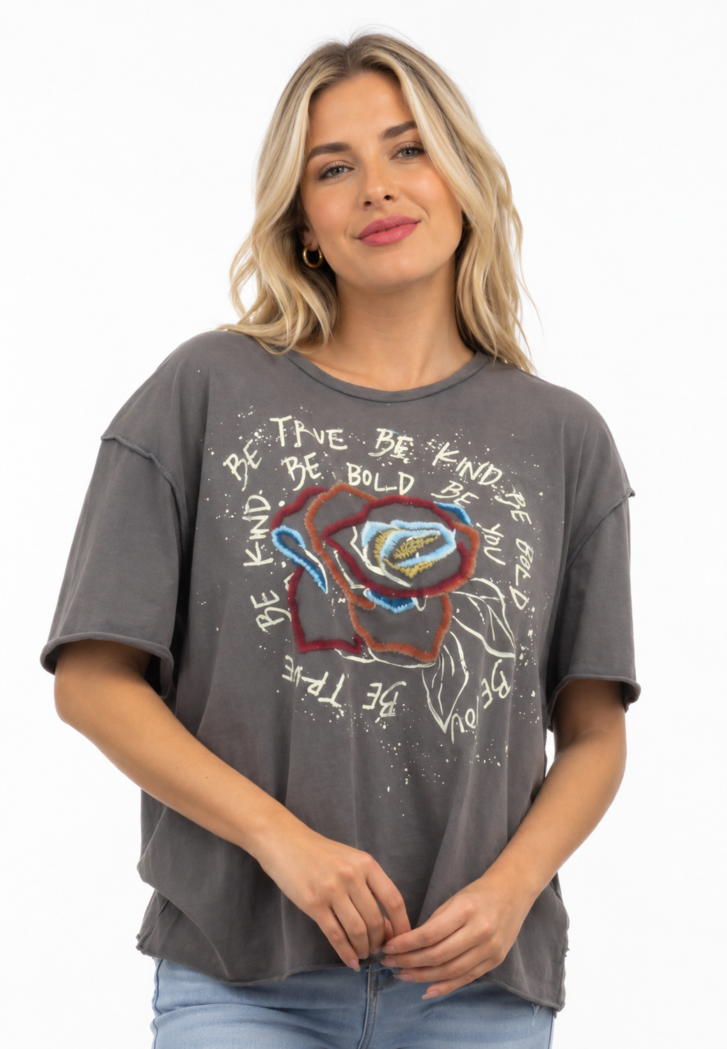 Ivy Tee | Elevated Graphic Tee with Embroidered Details