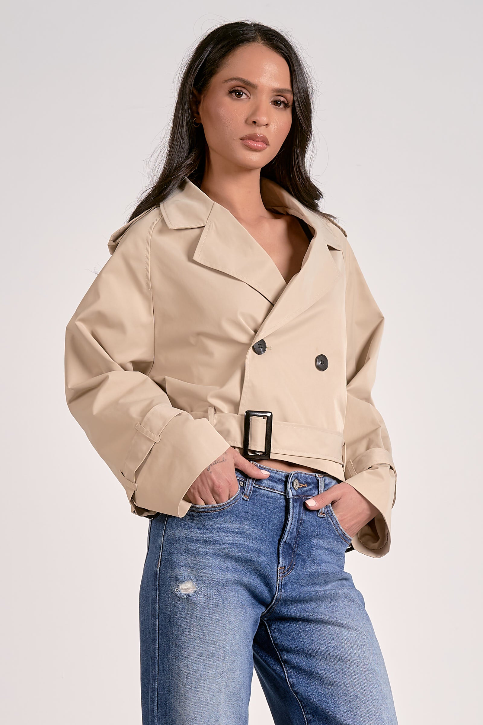 Jacket Trench Cropped