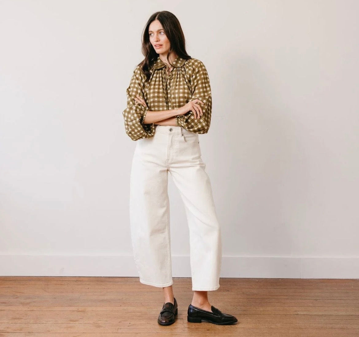 Painted Gingham Willa Top
