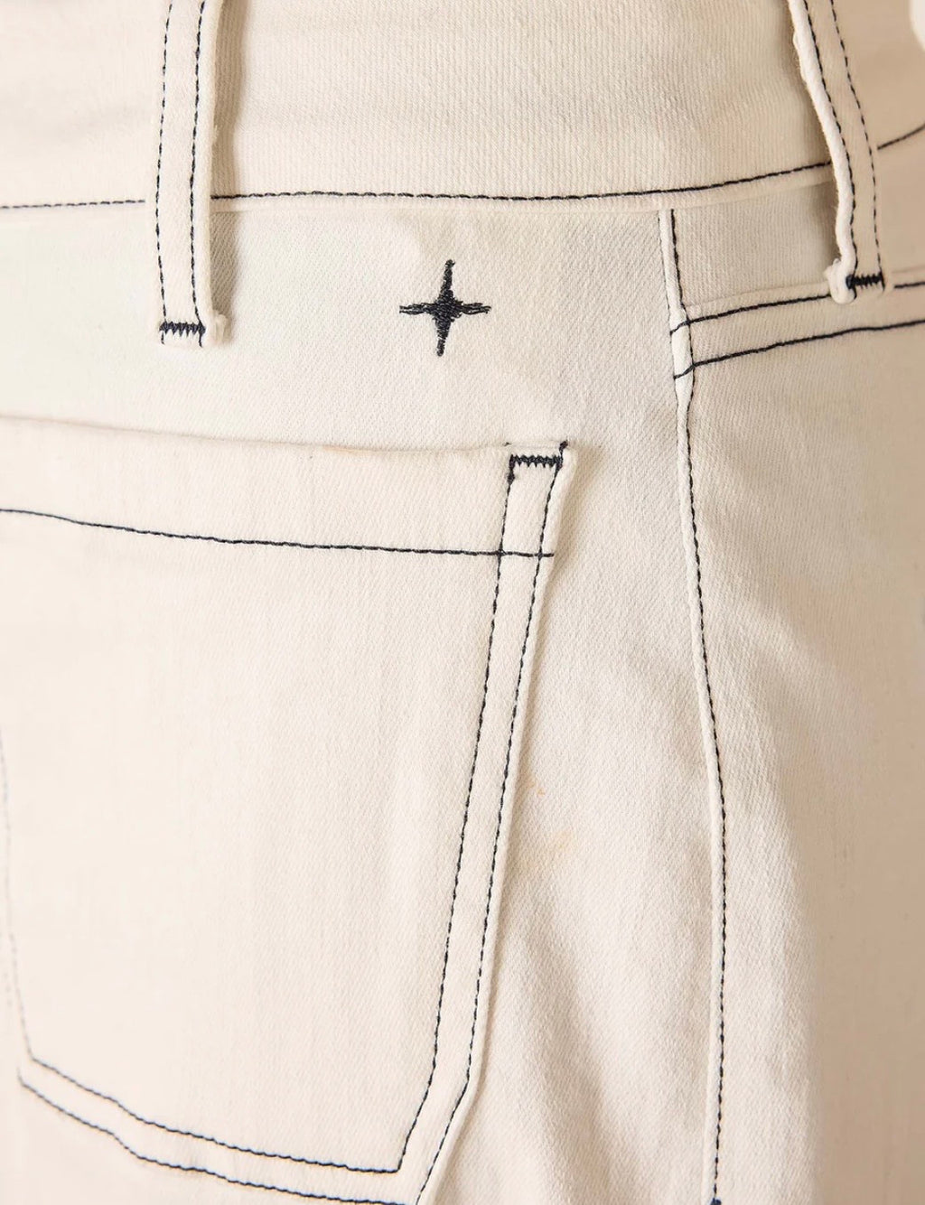 Sailor Cropped Wide Leg Jeans