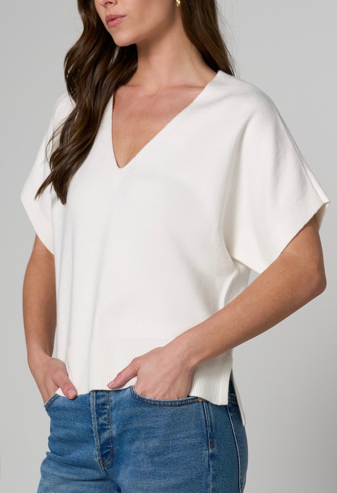 Short Sleeve Dolman Sweater