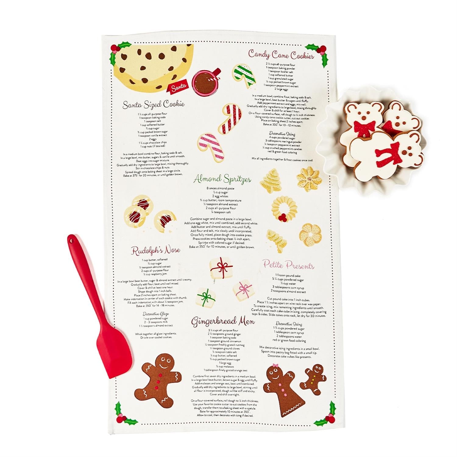 Cookie Recipe Dish Towel