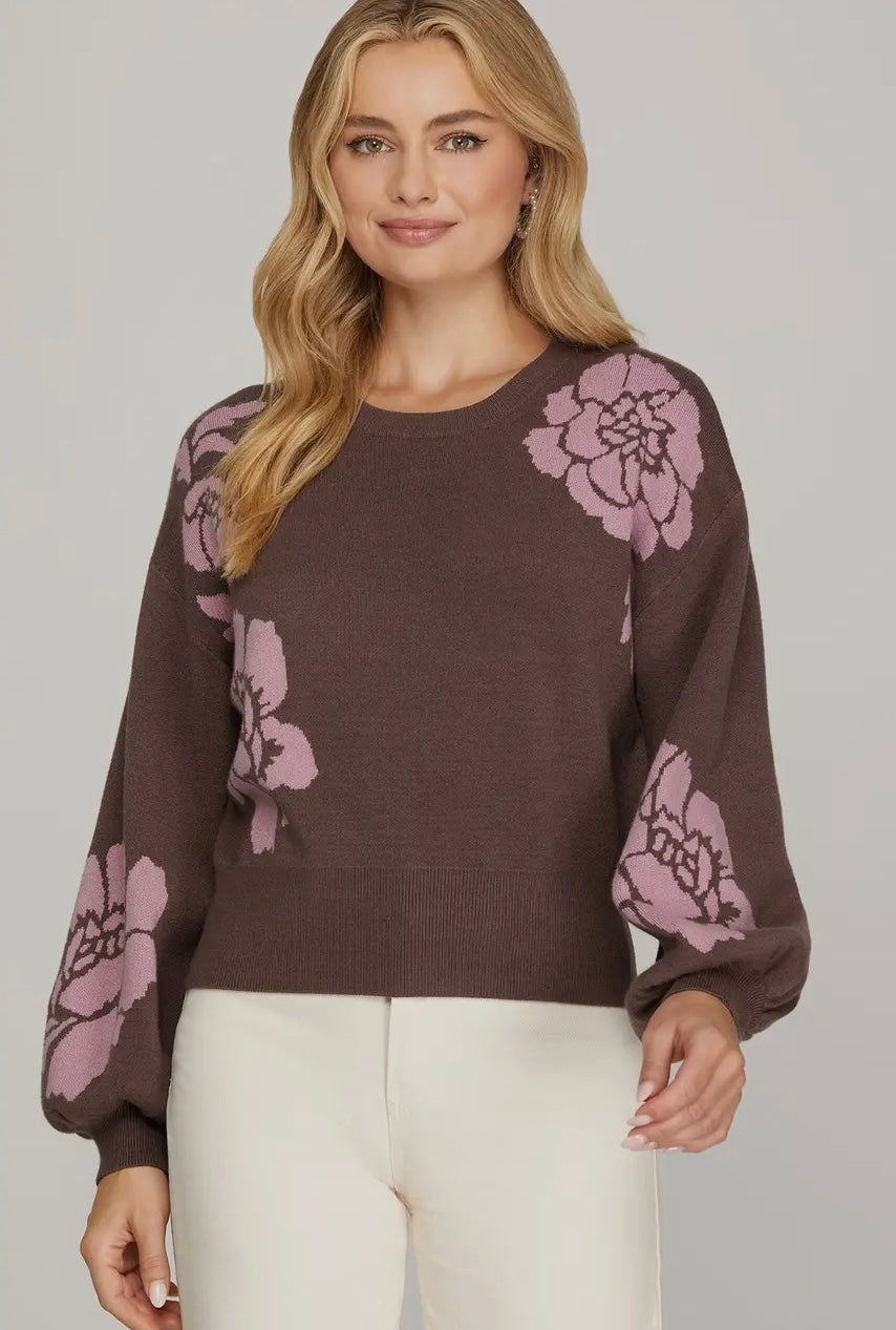 Floral Sweater