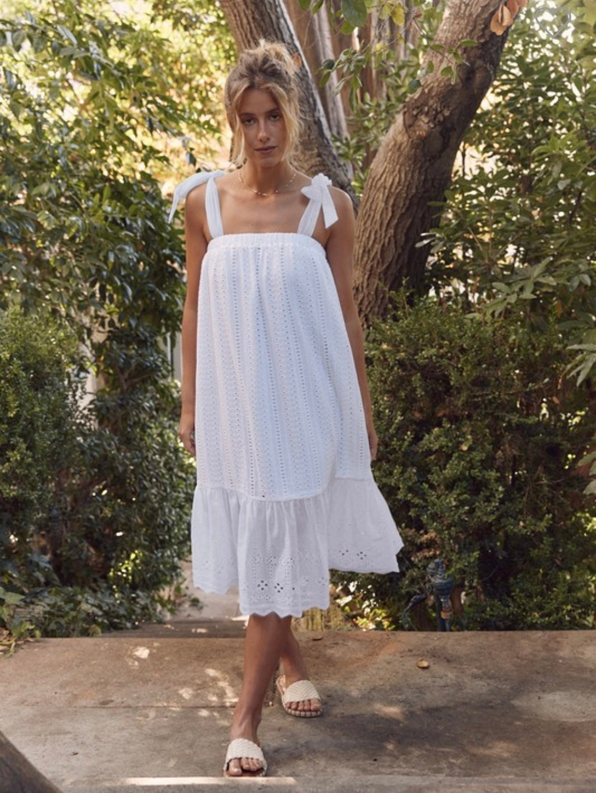 White Eyelet  Dress