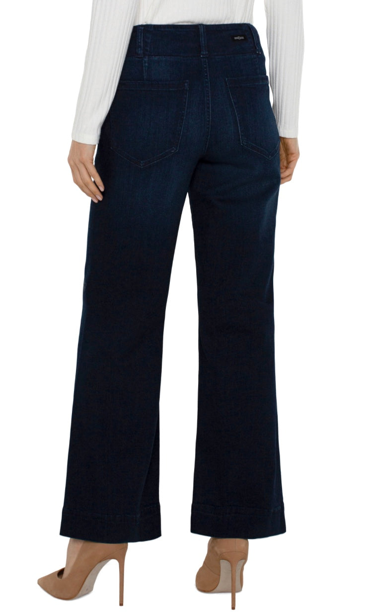 Patch Pocket Wide Leg Trouser