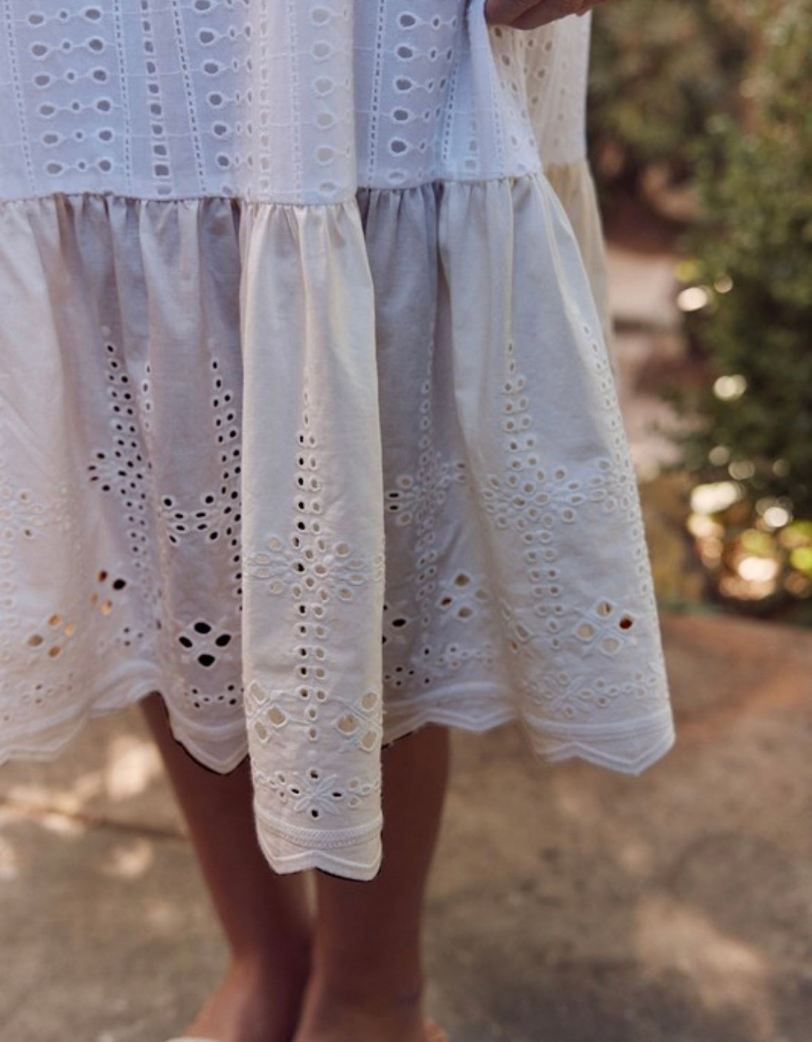 White Eyelet  Dress