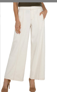 Wide Leg Trouser With Elastic Waistband