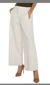 Wide Leg Trouser With Elastic Waistband