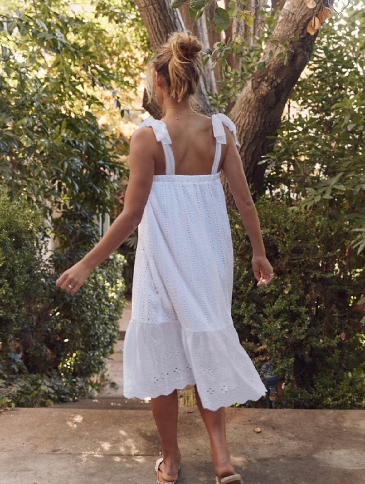 White Eyelet  Dress