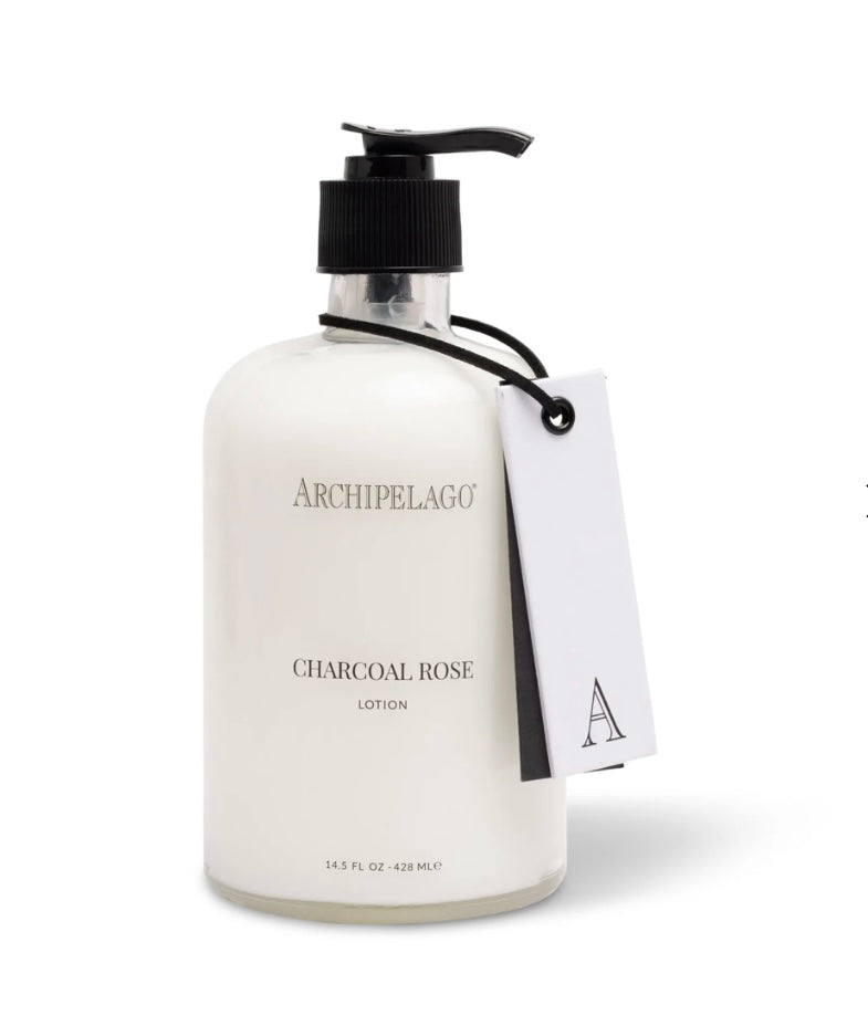 Charcoal Rose Glass Lotion